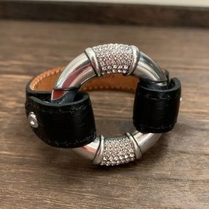 Brighton Silver and Leather bracelet